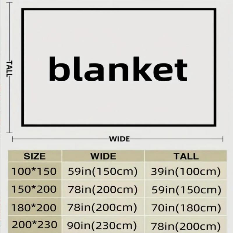 Solid Color Blanket, 1 Count Soft Warm Throw Blanket, Air-Conditioned Room Warm Nap Blanket for Home Office Travel Camping