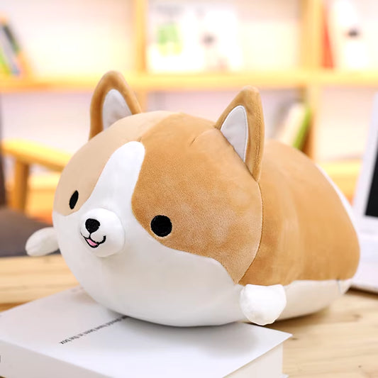 30Cm Kawaii Corgi Dog Plush Toy Stuffed Soft Cute Puppy Pillow Doll Appease Toys for Kids Girls Birthday Xmas Gift Home Decor